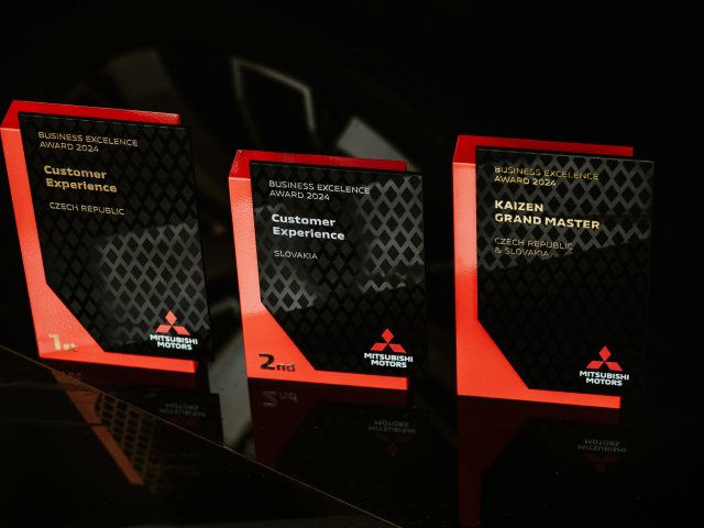 MITSUBISHI MOTORS CZECH A SLOVAKIA ZÍSKALO PRESTIŽNÍ OCENĚNÍ ZA ZÁKAZNICKOU SPOKOJENOST A POPRODEJNÍ SLUŽBY